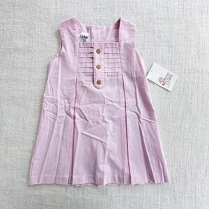 NWT Shower Me With Love Pink Seersucker Dress 4T